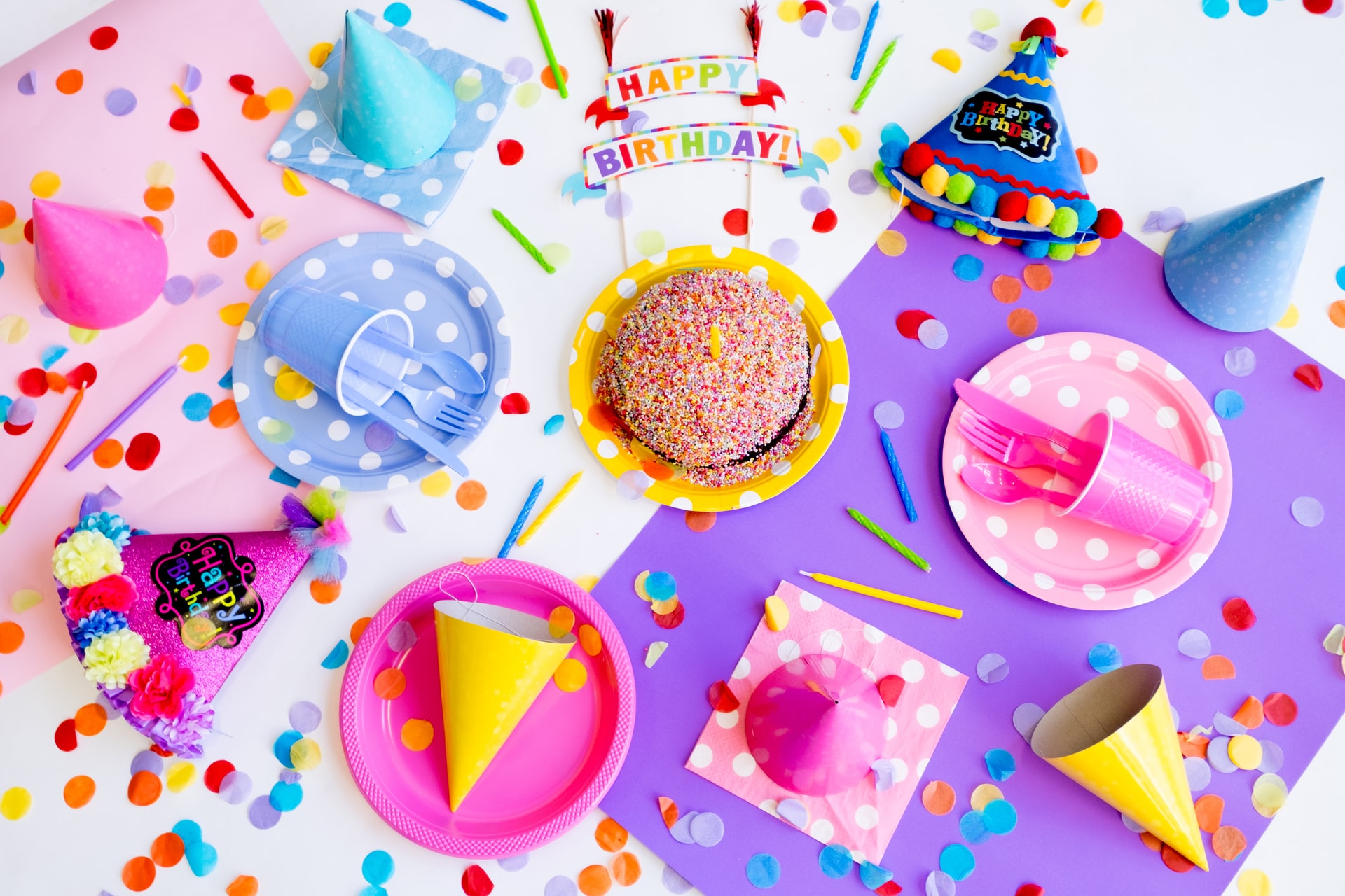 DIY birthday prty table layout