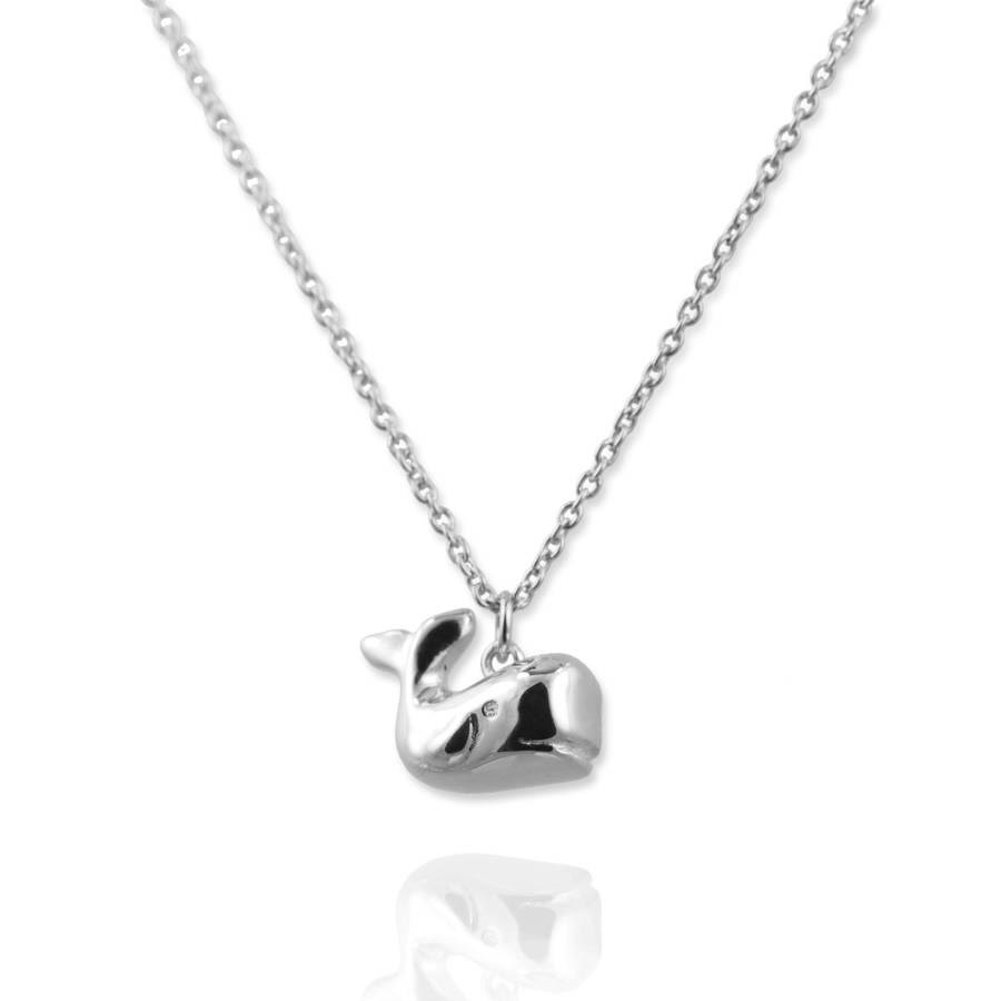 Silver Whale necklace