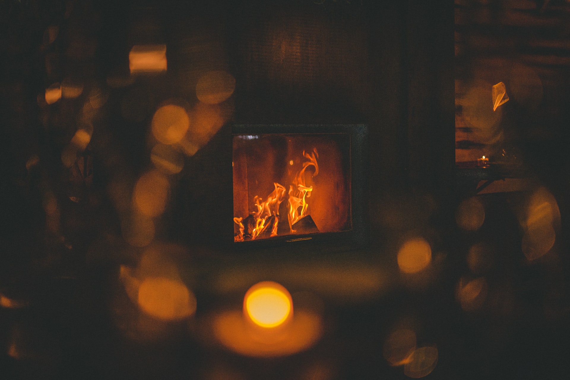 cosy looking fireplace