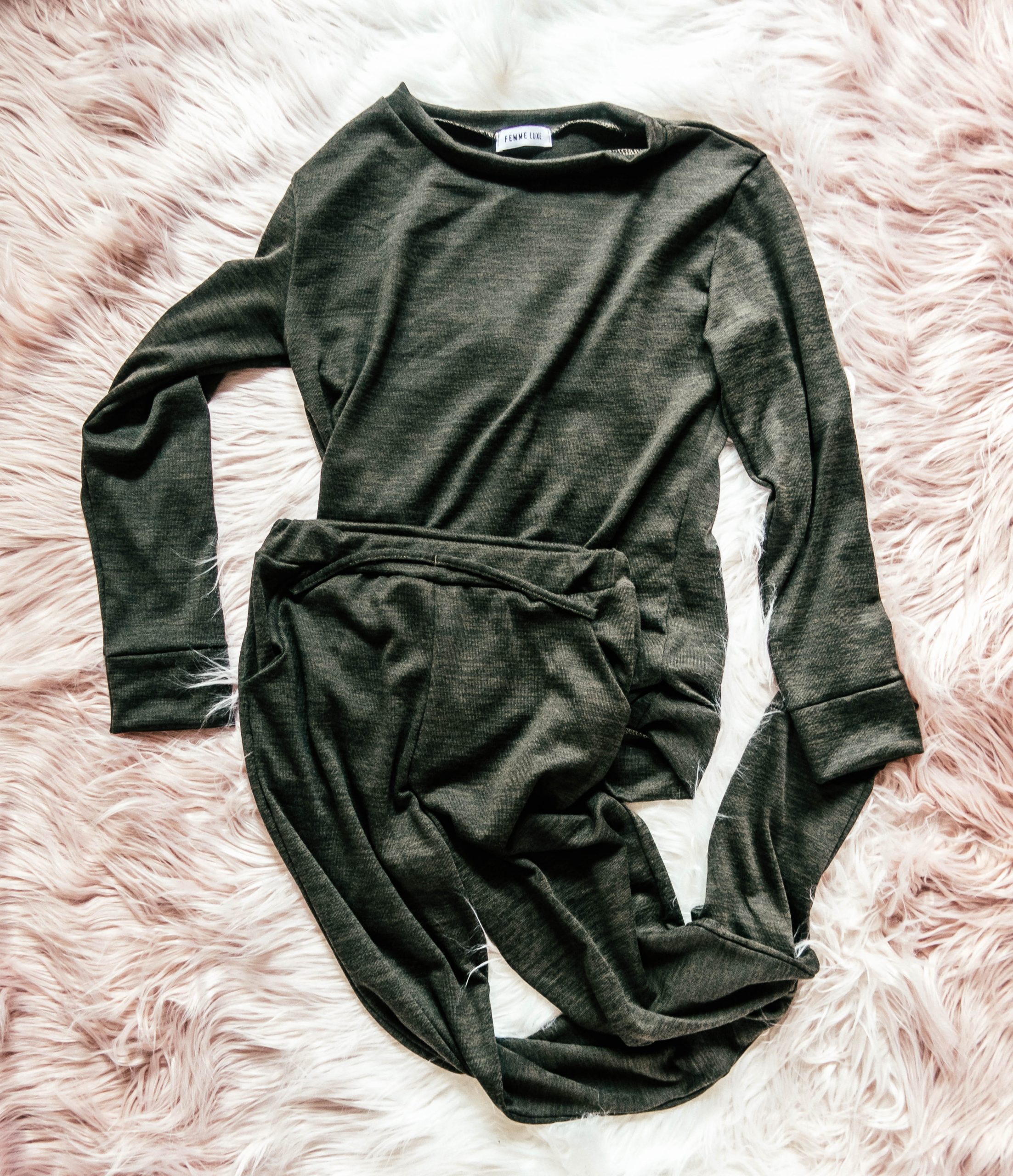 green/grey co-ord