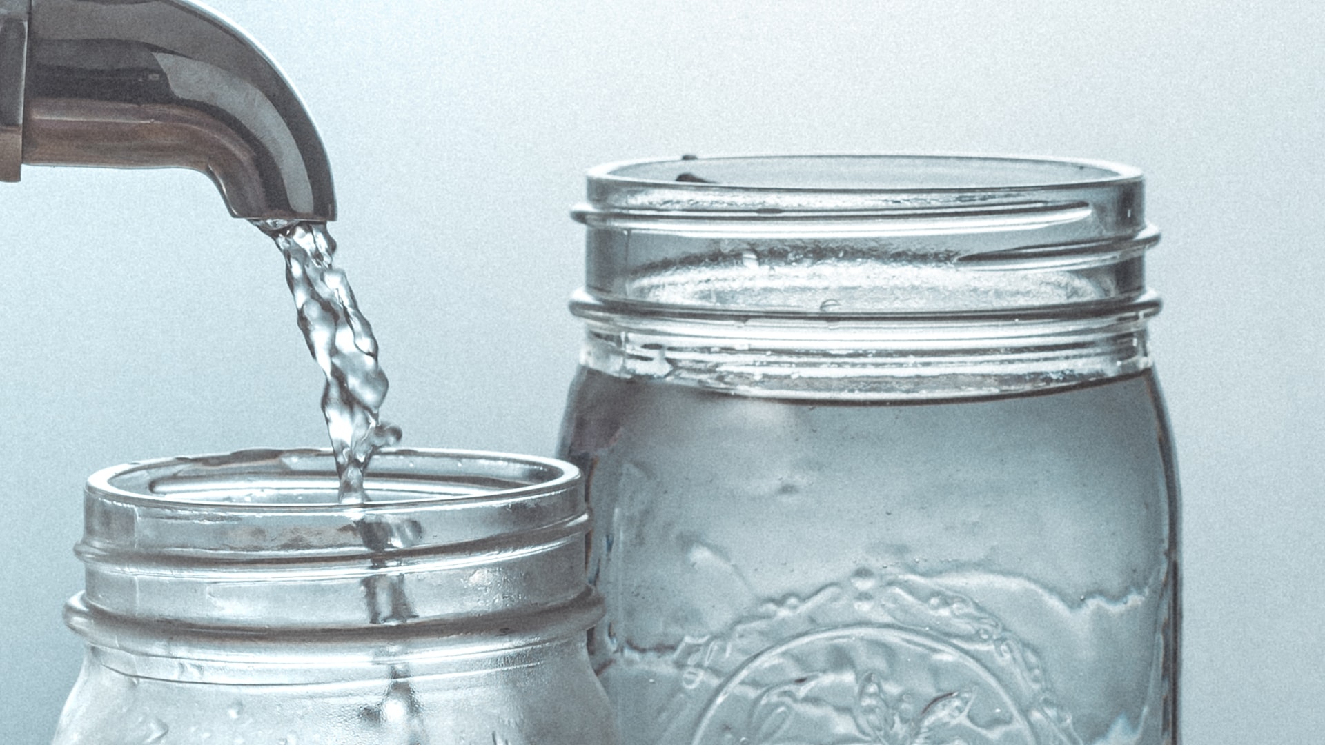 water in a jar