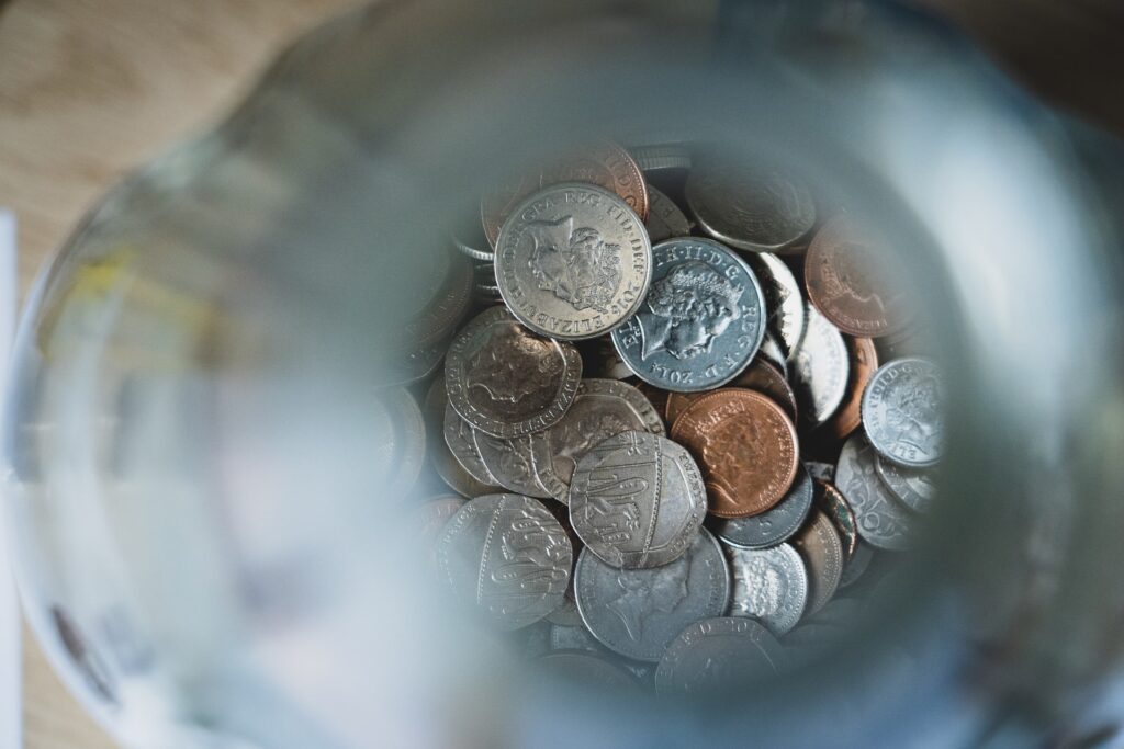 money in a pot