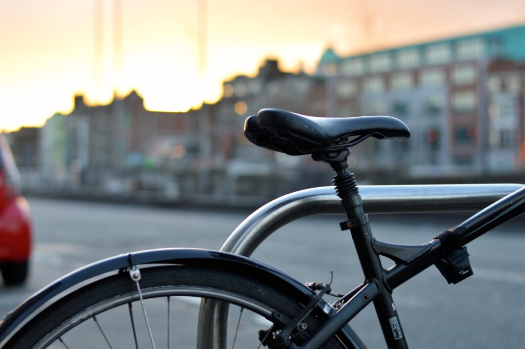 bike on a rail