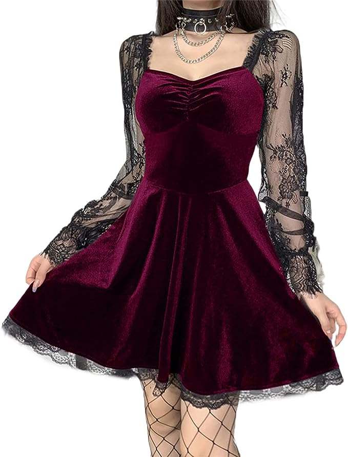 velvet gothic dress