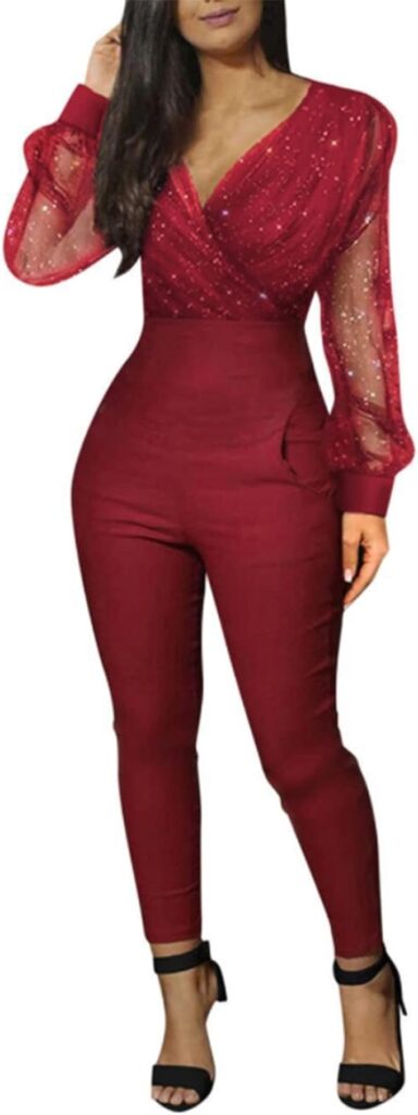 red jumpsuit
